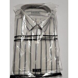VTG Ketch Shirt Men's 15 1/2 , 32-33 button Up Long Sleeve Shirt  NIP Gentleman
